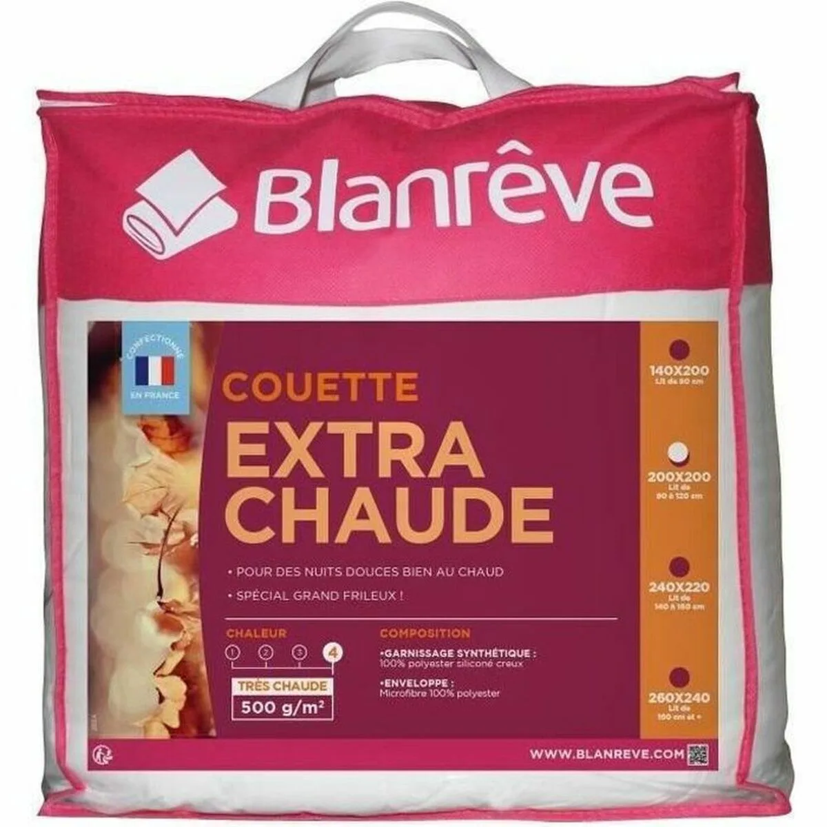 Remplissage de couette blanreve blanc 500 g m2 200 x 200 cm s710548850. Diaytar, le reflect de vos envies multiples : une gamme de produits soigneusement composée pour sa diversité et sa pertinence