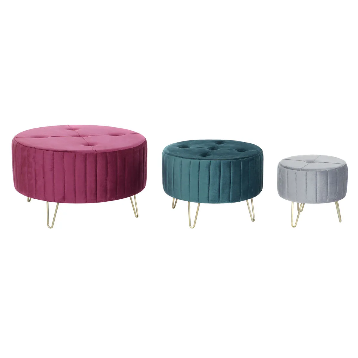 Repose pied dkd home decor 80 x 80 x 45 cm metal polyester velours s304437093. Diaytar, c'est la convergence entre votre style unique et notre sélection infinie de produits qui lui correspondent.