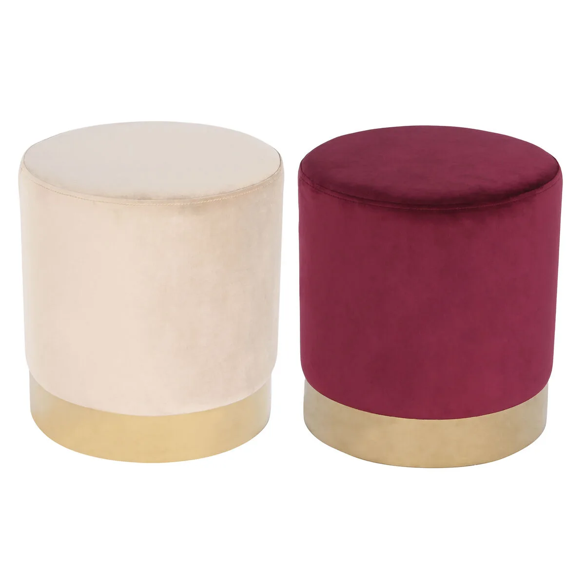 Repose pied dkd home decor beige bordeaux velours 40 x 40 x 42 cm 2 unites s304432963. Notre ambition chez Diaytar : être la source la plus fiable pour vos achats de produits généraux et high-tech tendance