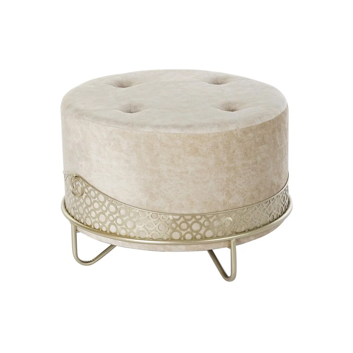 Repose pied dkd home decor beige dore metal polyester 63 x 63 x 42 cm s303358229. Chez Diaytar, nous croyons que le meilleur des produits généraux et électroniques doit être accessible à tous, sans compromis sur le style