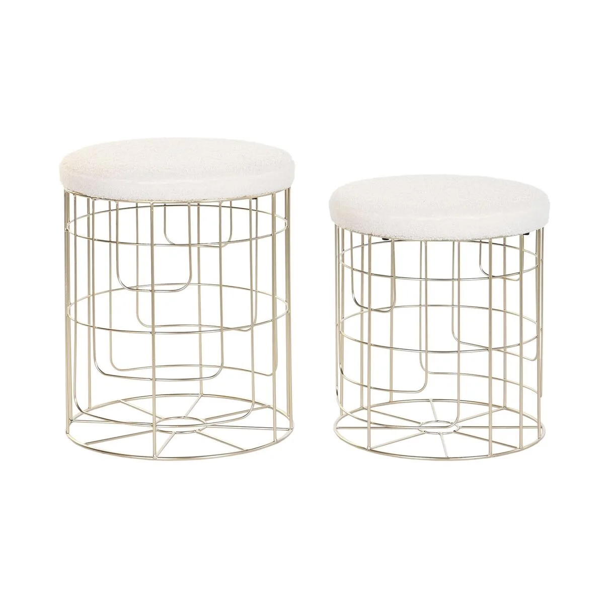 Repose pied dkd home decor beige dore metal polyester blanc moderne 38 x 38 x 44 cm 35 x 35 x 40 cm s304187828. Diaytar, c'est la vitrine permanente des innovations produits qui vont faire parler d'elles dans les mois à venir.