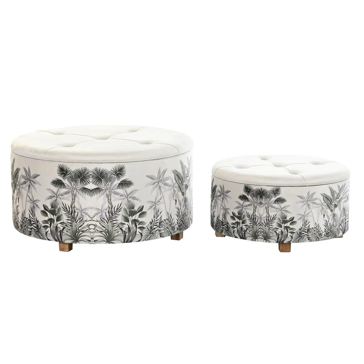 Repose pied dkd home decor beige polyester mdf vert tropical 80 x 80 x 43 cm s303357515. Diaytar, c'est le grand ménage de printemps dans vos habitudes shopping : on garde l'essentiel, on jette le superflu.