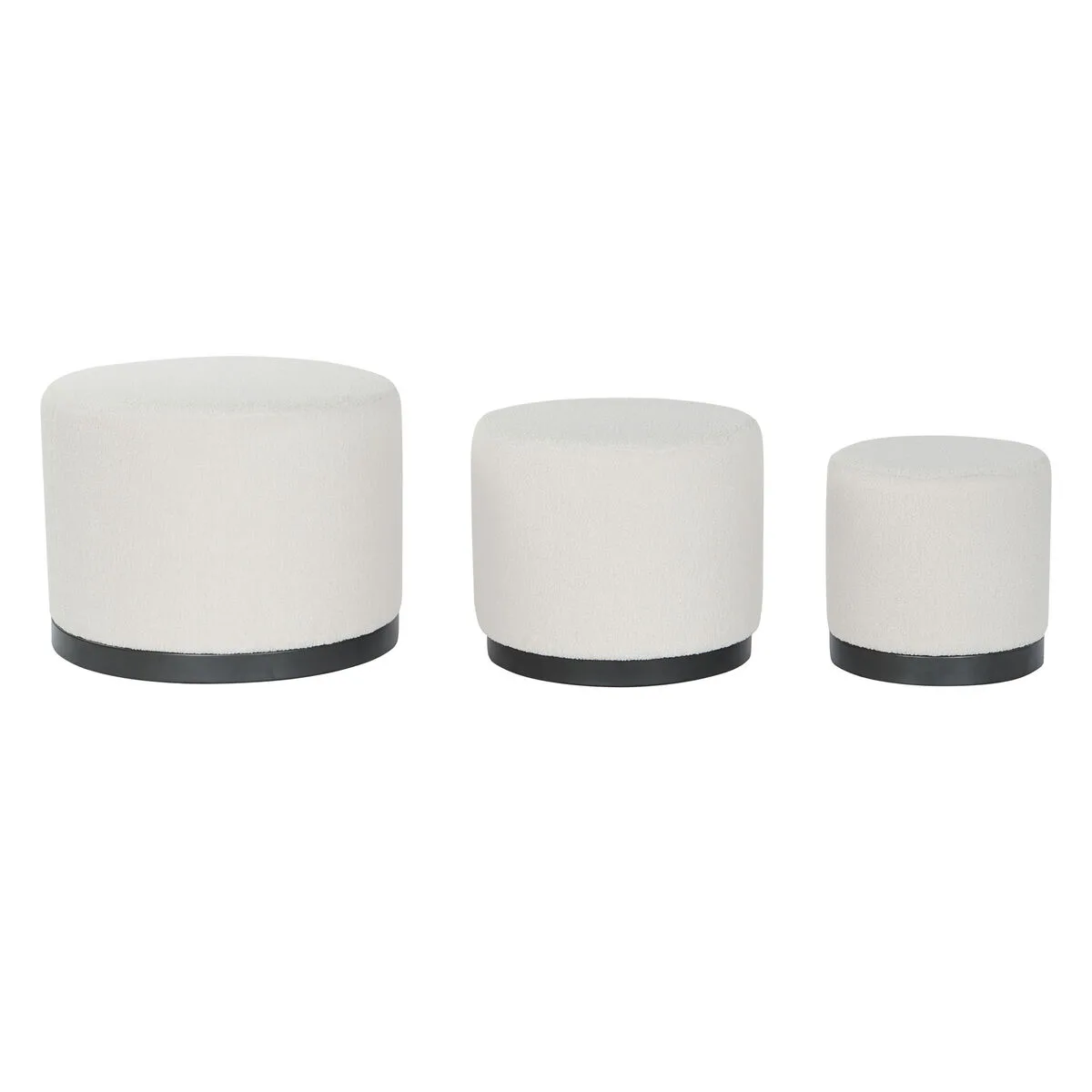 Repose pied dkd home decor blanc noir polyester bois mdf scandi 60 x 60 x 45 cm 3 unites s305388444. Diaytar capitalise sur la diversité : notre force est de vous offrir un choix immense sans jamais sacrifier la qualité