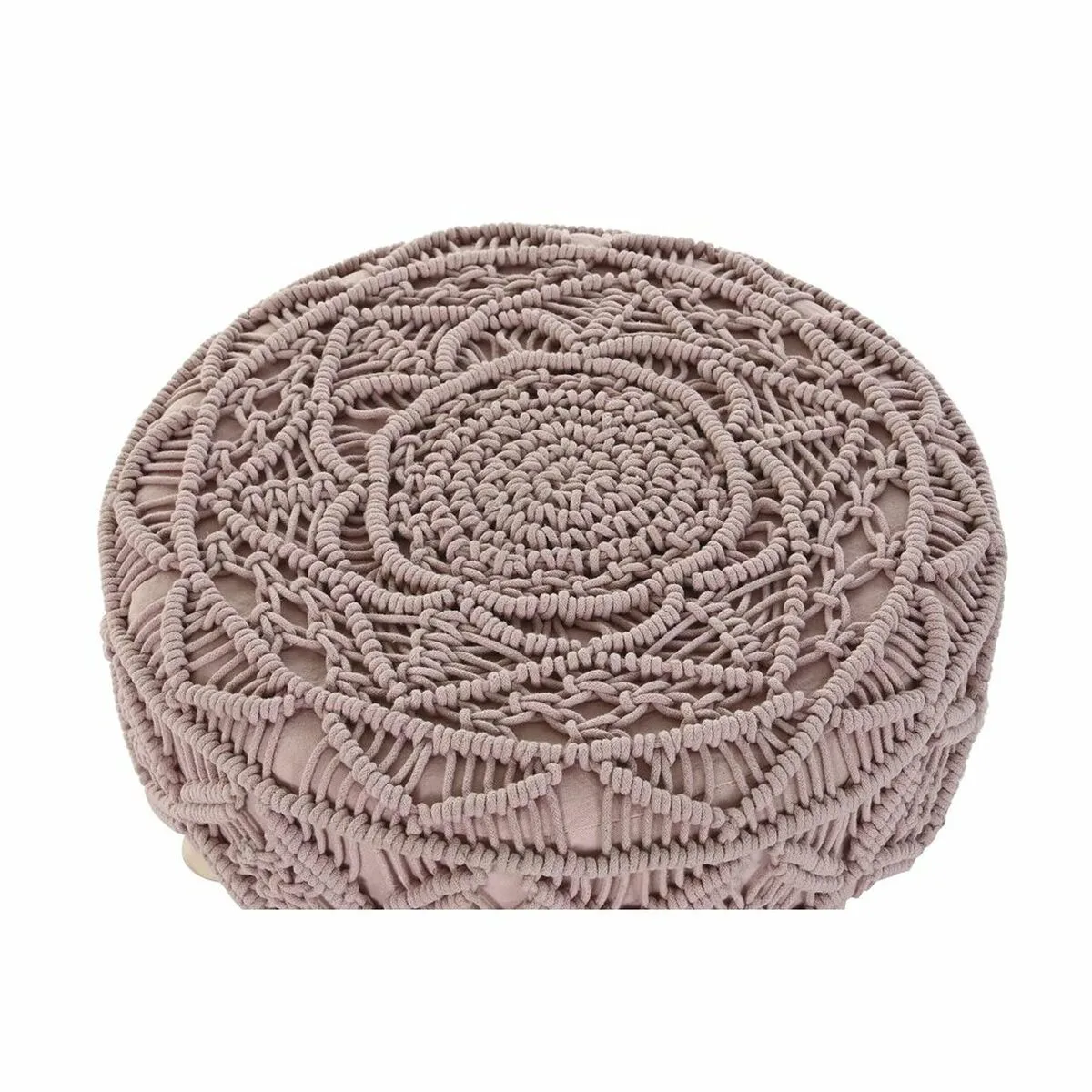 Repose pied dkd home decor naturel rose clair bois boho macrame 53 x 53 x 31 cm s303441211. Diaytar a fait le pari de la transparence : nous vous disons tout sur l'origine et la conception de nos produits.