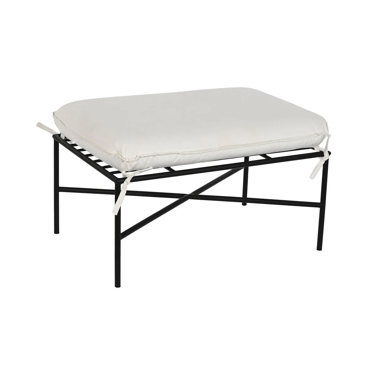 Repose pied home esprit blanc noir metal urbaine 75 x 50 x 45 cm s305434652. Transformez votre intérieur avec les produits déco Diaytar !