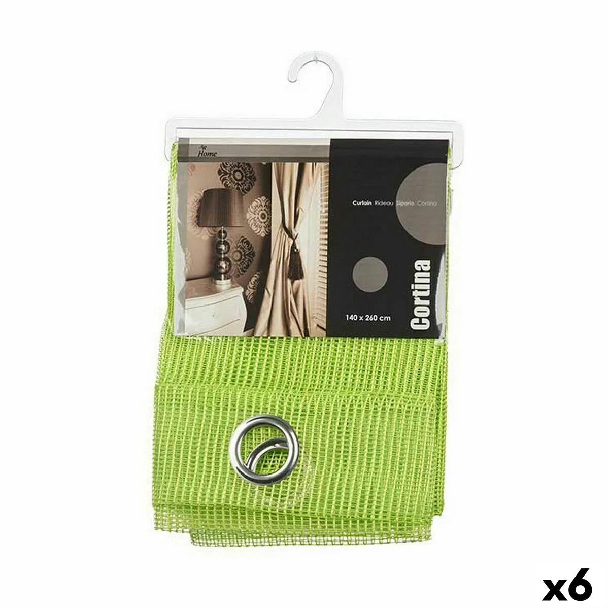 Rideau 140 x 260 cm grille vert 6 unites s362362998. Diaytar : Votre portail vers un monde de produits où la frontière entre l'essentiel et le superflu devient délicieusement floue