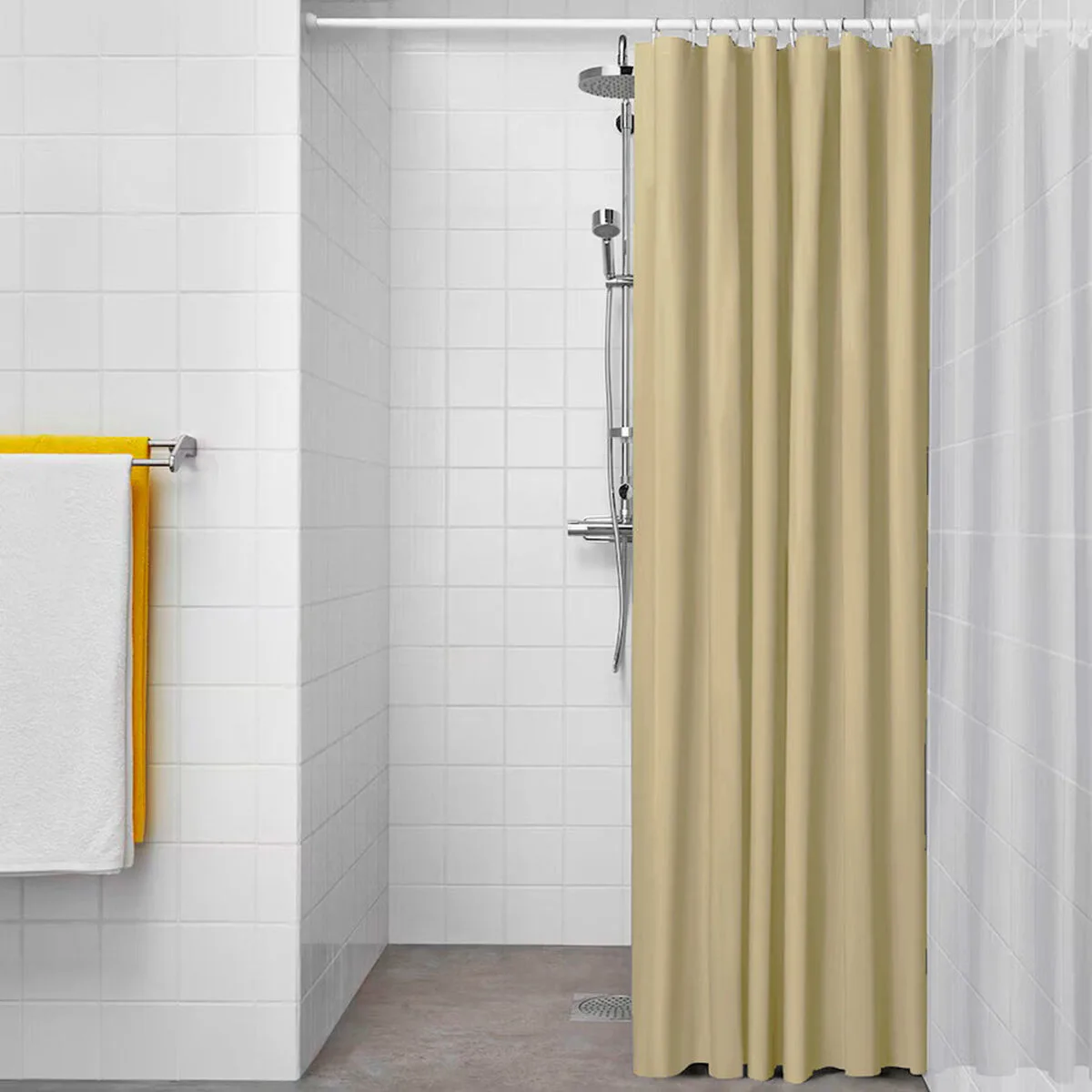 Rideau de douche exma beige pvc 180 x 180 cm s792837918. Les dernières tendances mode vous attendent chez Diaytar !