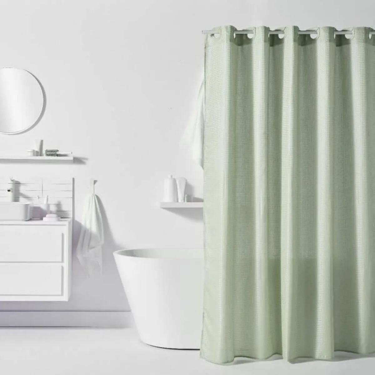 Rideau de douche today vert polyester 180 x 200 cm 12 unites s7101811433. Diaytar : Parce que vous méritez le meilleur, nous sélectionnons l'excellence.