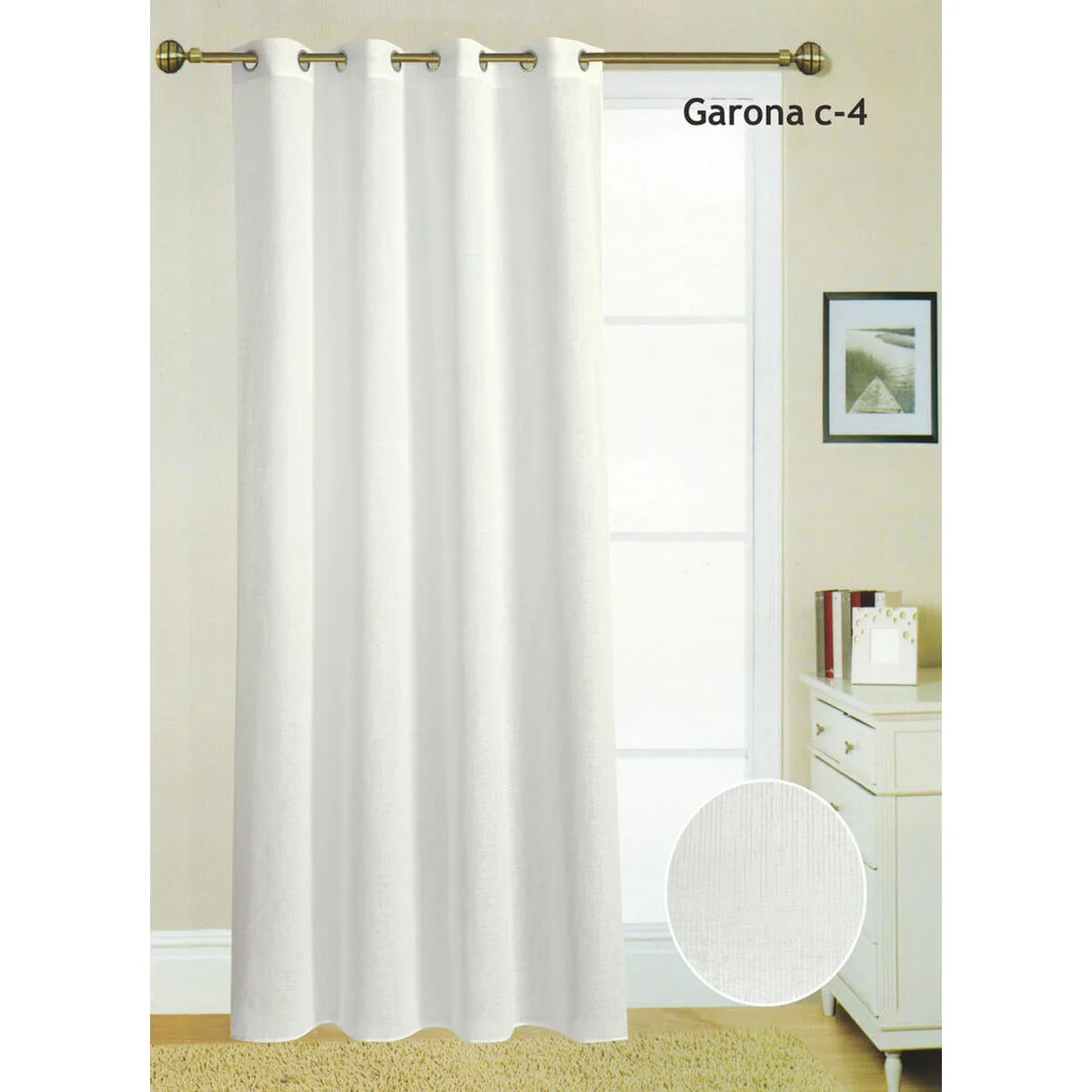 Rideau hosteline garona blanc 140 x 260 cm d210289982. Bienvenue dans l'ère du shopping conscient. Diaytar privilégie des produits avec une éthique et un impact positif.