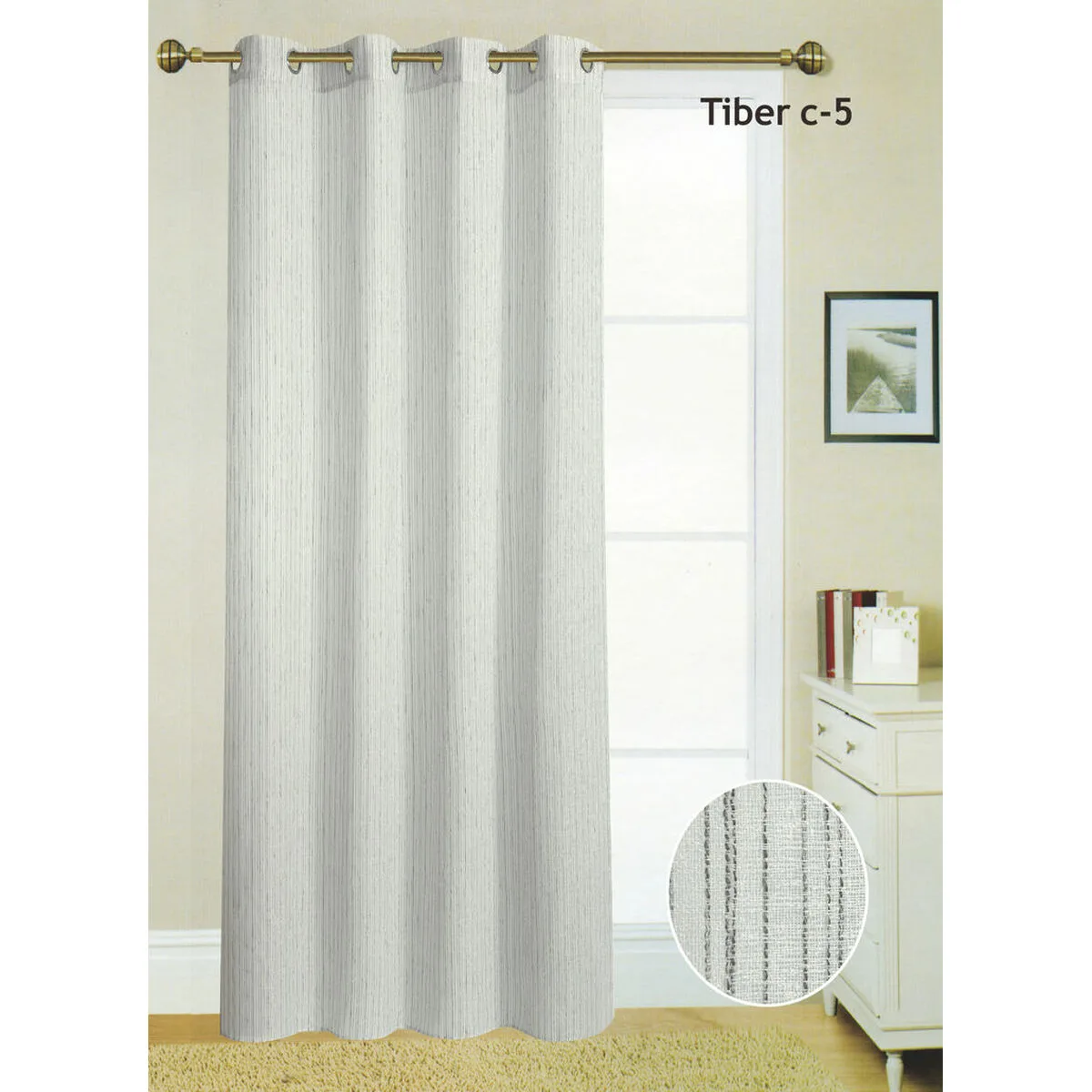 Rideau hosteline tiber gris 140 x 260 cm d210290074. Diaytar cultive l'art du bien-être à travers ses produits soigneusement choisis.