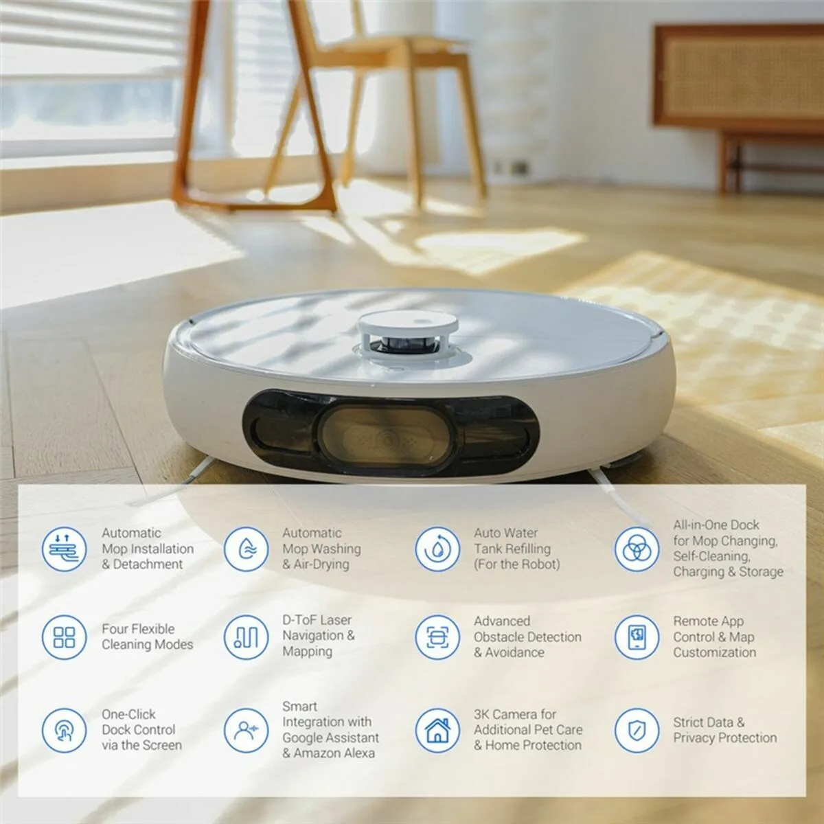 Robot aspirateur intelligent ezviz cs rs2 twt2 5200 mah s913094763. Tendance, confort et qualité : la trilogie gagnante de Diaytar Mode.