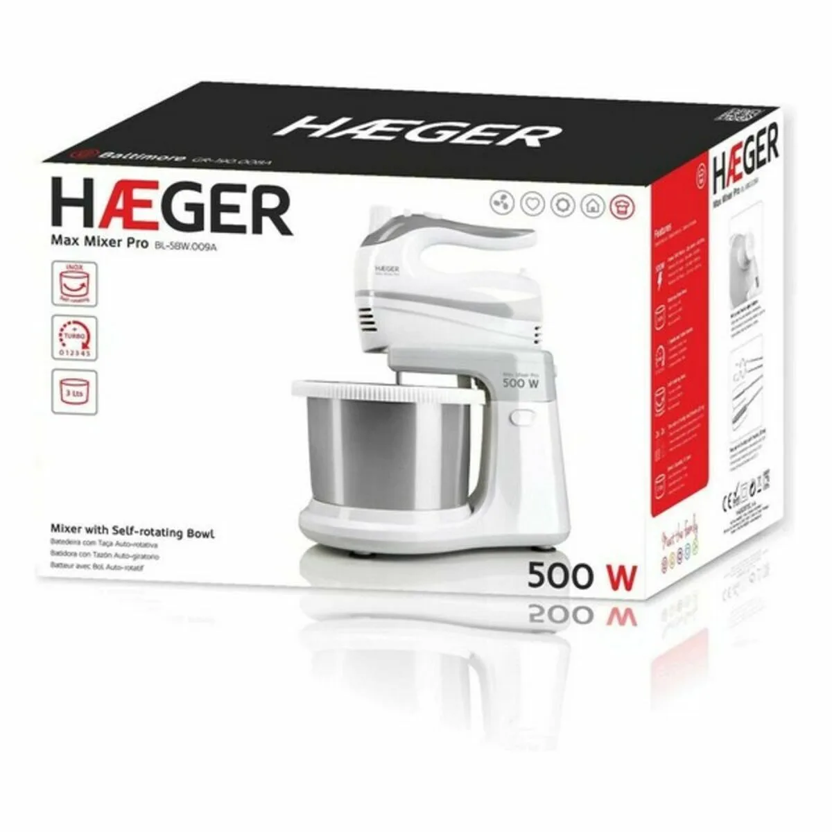 Robot patissier avec bol haeger bl 5bw 009a 2 l 500 w 500w s778145652. Diaytar : Votre destination shopping en ligne pour découvrir les dernières tendances et produits généraux soigneusement sélectionnés