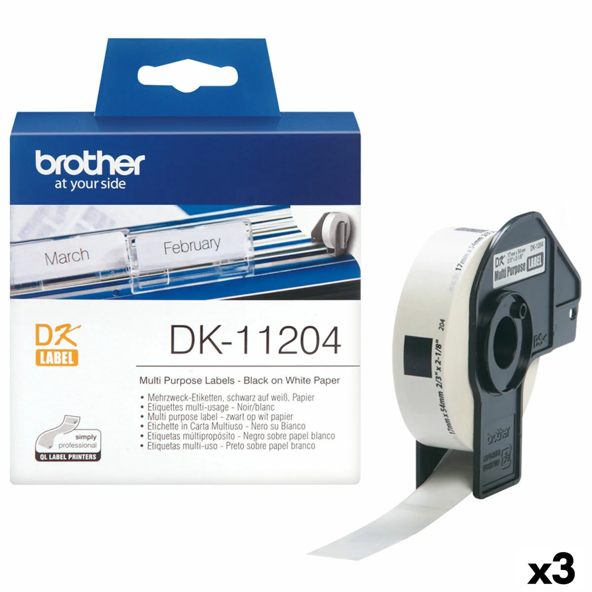 Rouleau d etiquettes brother dk 11204 17 x 54 mm 3 unites s843082047. Diaytar a bâti sa réputation sur un mélange parfait entre produits technologiques innovants et articles généraux de qualité supérieure
