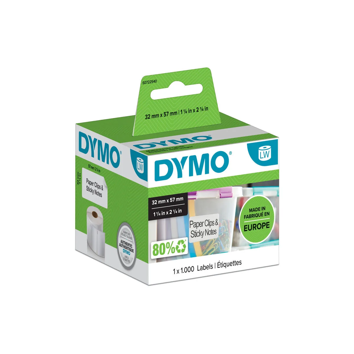 Rouleau d etiquettes dymo s0722540 m050553135. Diaytar s'engage : derrière chaque produit se cache une promesse de qualité, de durabilité et de satisfaction.