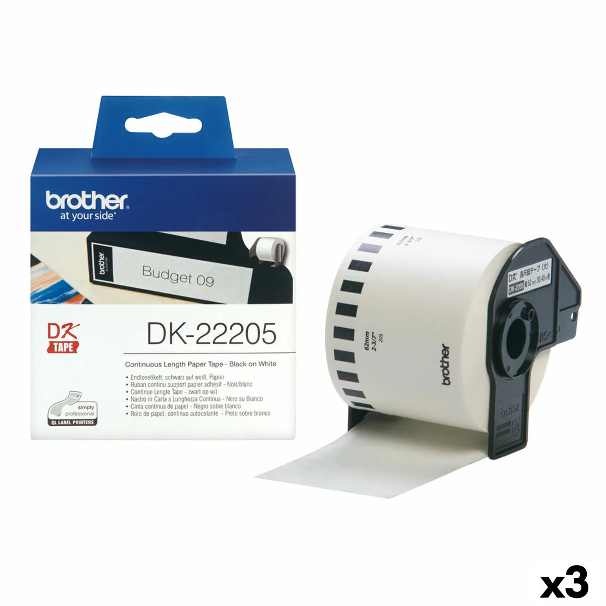 Rouleau de papier continu brother dk 22205 noir blanc 3 unites s842743315. Diaytar, c'est le manifeste d'un shopping plus intelligent, plus rapide, et résolument plus gratifiant.