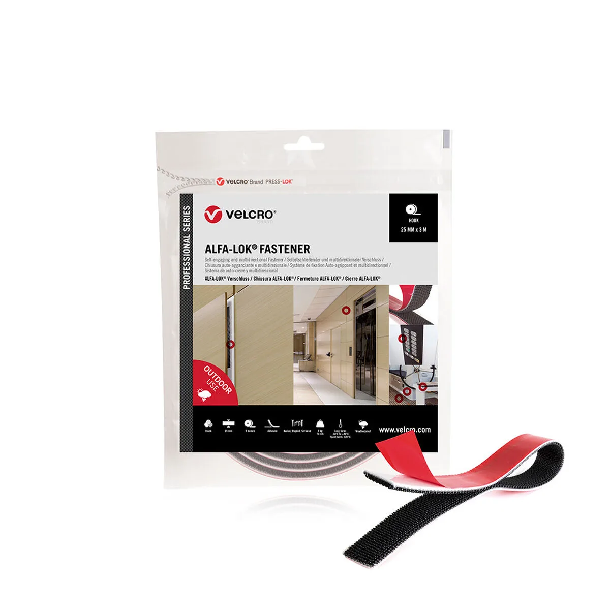 Ruban adhesif double face velcro alfa lok noir 25 mm x 3 m s792550852. Diaytar, c'est la solution élégante à tous vos problèmes du quotidien, et la source de nouvelles envies insoupçonnées.