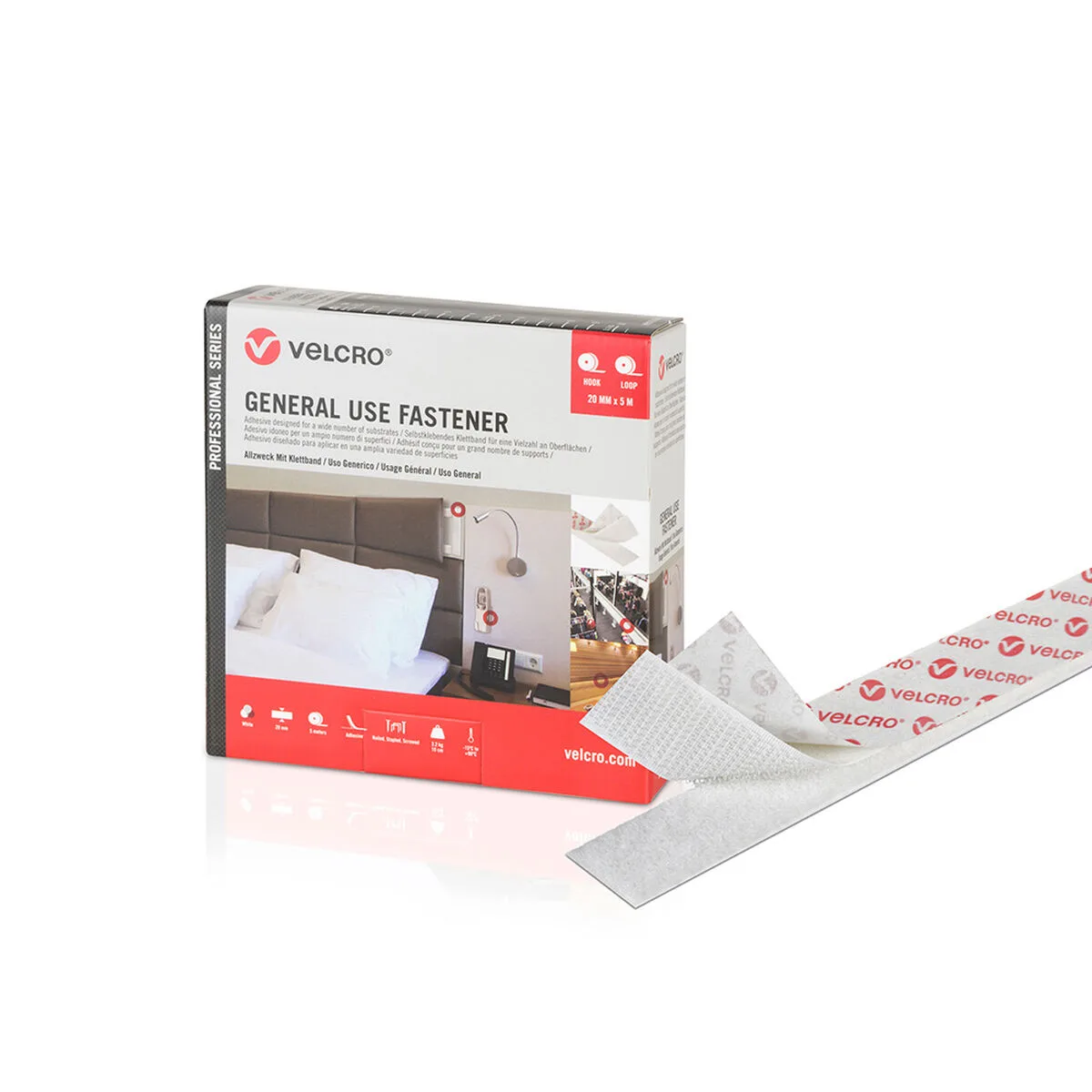 Ruban adhesif double face velcro blanc 20 mm x 5 m s792550179. Votre boutique de confiance Diaytar vous accompagne dans tous vos projets.