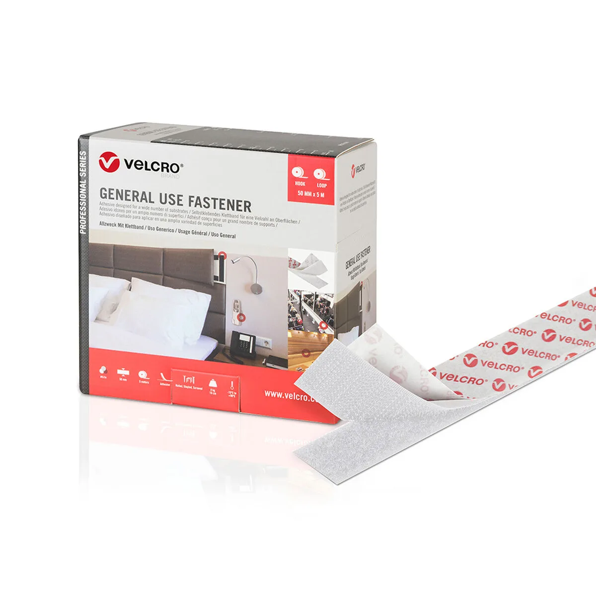 Ruban adhesif double face velcro blanc 50 mm x 5 m s792550328. Diaytar, c'est l'assurance de produits qui durent, tant dans leur construction que dans leur style intemporel.