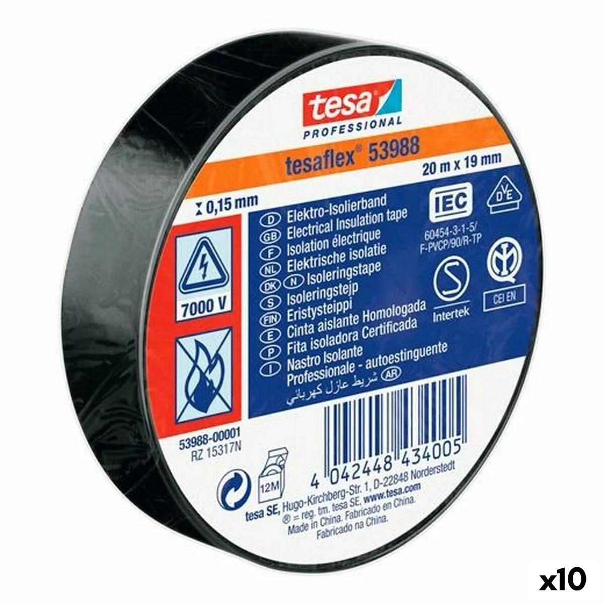 Ruban isolant tesa noir pvc 10 unites s843895074. Pour les esprits curieux et exigeants, Diaytar est la source intarissable de produits rares et ingénieux.