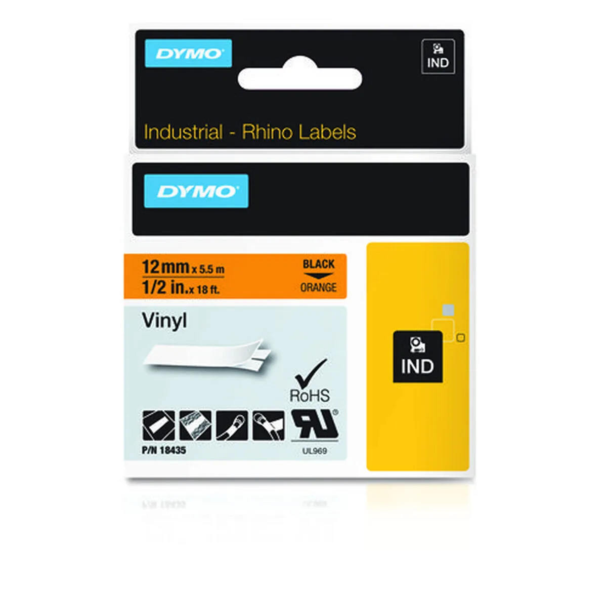 Ruban lamine pour etiqueteuses dymo 18435 orange noir m050541017. Bienvenue dans le cercle très sélect des acheteurs inspirés. Diaytar révèle les produits qui définiront demain.
