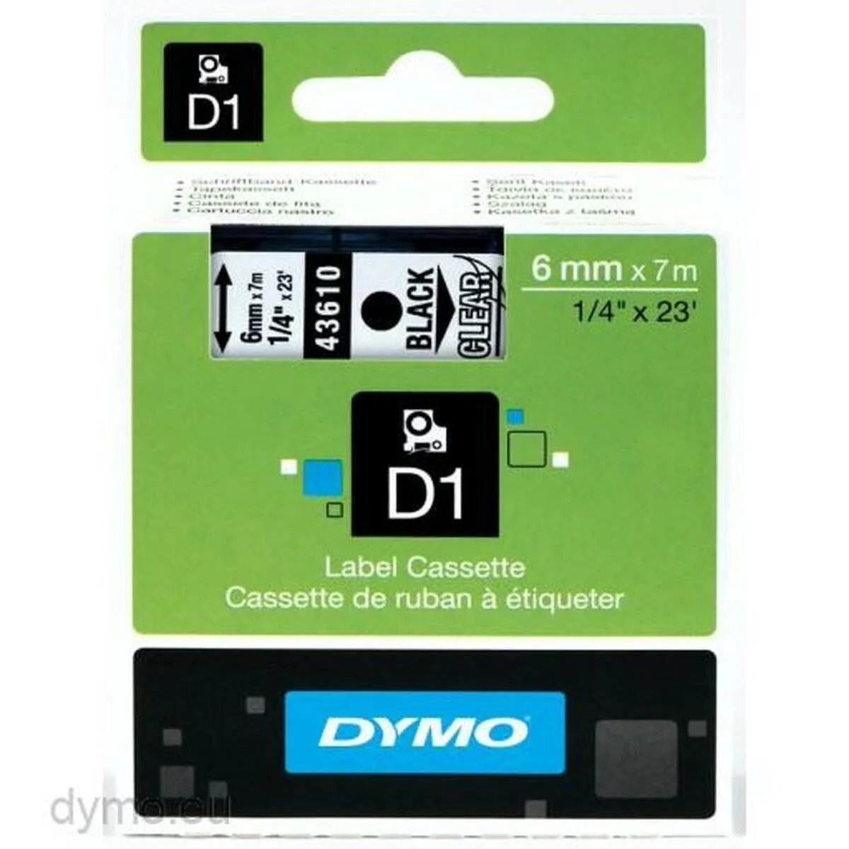 Ruban lamine pour etiqueteuses dymo 43610 noir transparent 6 mm x 7 m s840456682. Préparez-vous à être impressionné. Diaytar lève le voile sur une sélection de produits qui défie toute concurrence.
