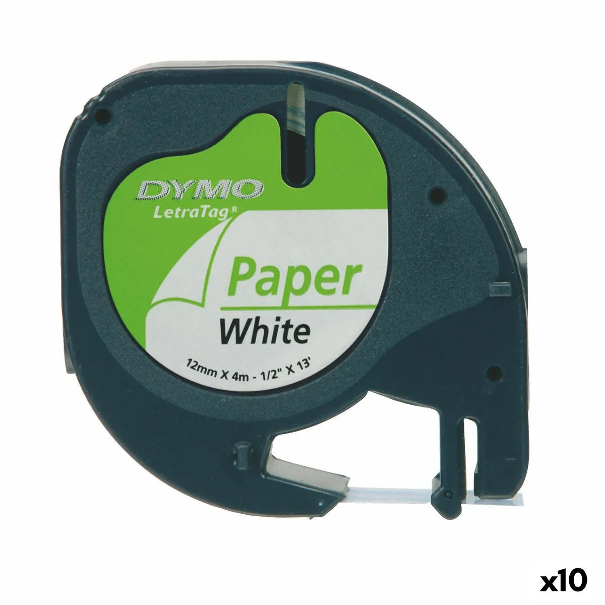 Ruban lamine pour etiqueteuses dymo 91200 12 mm letratag r blanc noir 10 unites s842429485. Diaytar : Votre portail vers un monde de produits où la frontière entre l'essentiel et le superflu devient délicieusement floue