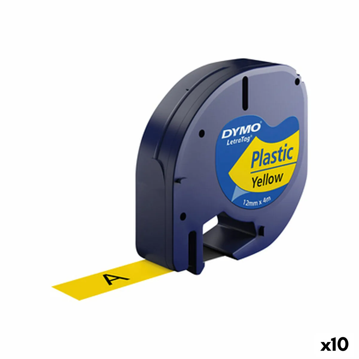 Ruban lamine pour etiqueteuses dymo 91202 12 mm letratag r noir jaune 10 unites s842429652. Découvrez la diversité Diaytar : une infinité de produits pour la maison, le travail, les loisirs, tous dans l'air du temps
