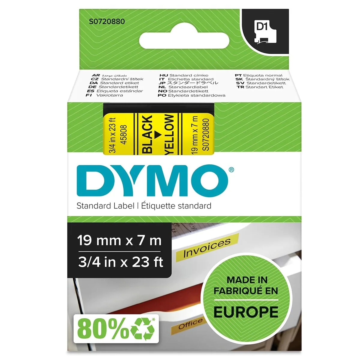 Ruban lamine pour etiqueteuses dymo d1 19 45808 labelmanager tm noir jaune 5 unites s842428568. Diaytar a bâti sa réputation sur un mélange parfait entre produits technologiques innovants et articles généraux de qualité supérieure