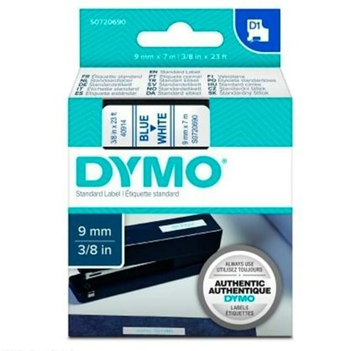 Ruban lamine pour etiqueteuses dymo d1 40914 9 mm labelmanager tm blanc bleu 5 unites s842427132. Diaytar, c'est le compagnon des visionnaires, de ceux qui achètent aujourd'hui les produits qui seront incontournables demain.