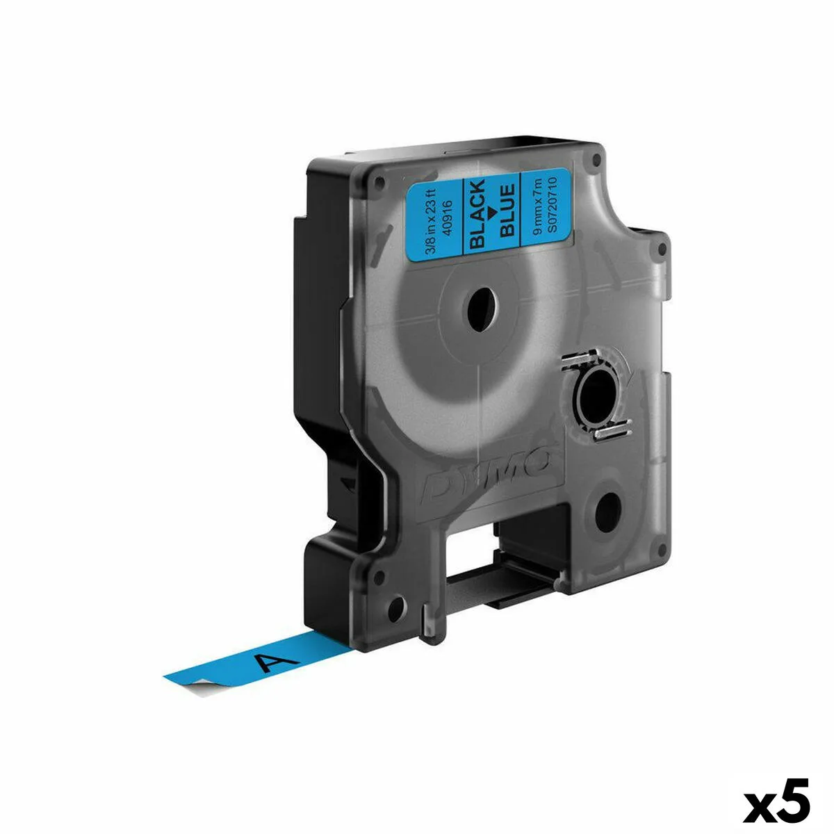 Ruban lamine pour etiqueteuses dymo d1 40916 9 mm labelmanager tm noir bleu 5 unites s842427223. Les dernières tendances mode vous attendent chez Diaytar !