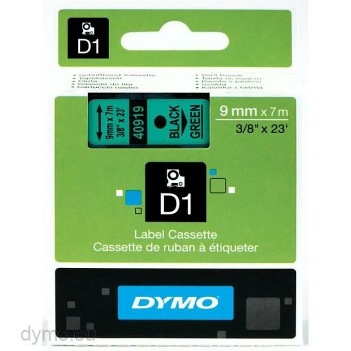 Ruban lamine pour etiqueteuses dymo d1 40919 9 mm labelmanager tm noir vert 5 unites s842427522. Explorez sans limite l'offre Diaytar : des milliers de produits pour satisfaire votre soif de nouveauté et de qualité