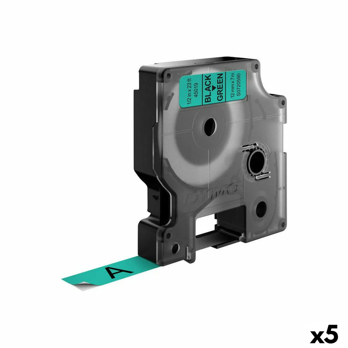 Ruban lamine pour etiqueteuses dymo d1 45019 12 mm labelmanager tm vert noir 5 unites s842426668. Votre style, votre personnalité, nos produits : bienvenue chez Diaytar !