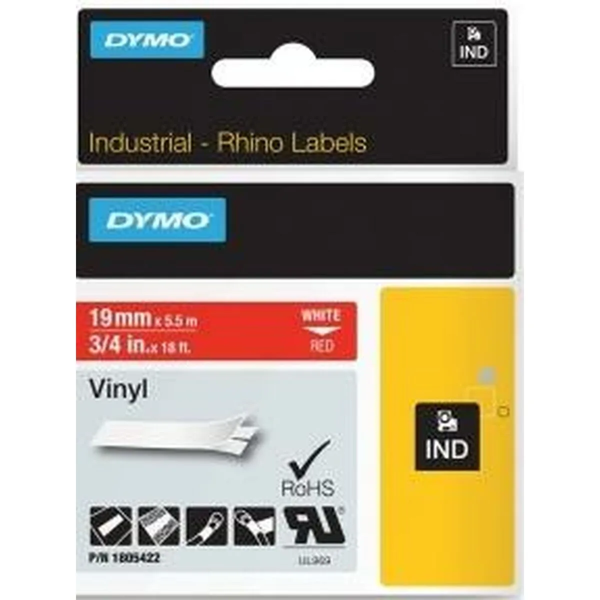Ruban lamine pour etiqueteuses dymo id1 19 blanc rouge 19 mm x 5 5 m s840446180. Chez Diaytar, chaque visite est l'occasion de découvrir un nouveau produit génial, qu'il soit électronique ou domestique