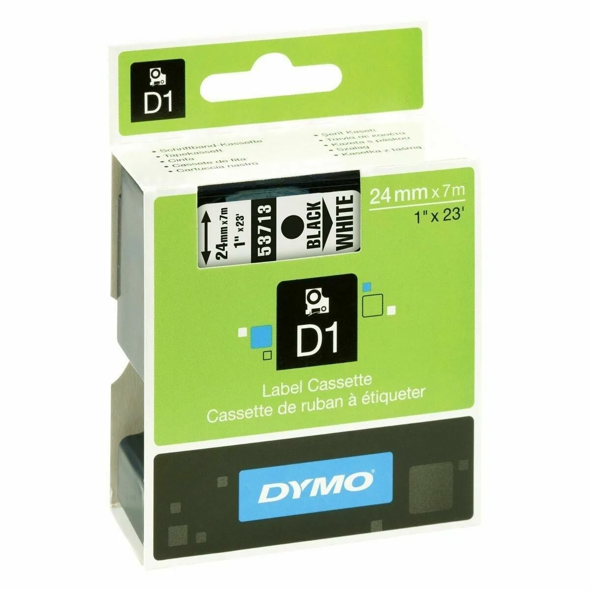 Ruban lamine pour etiqueteuses dymo s0720930 blanc noir noir blanc 24 mm m050548361. Osez l'originalité avec les créations mode exclusives de Diaytar.