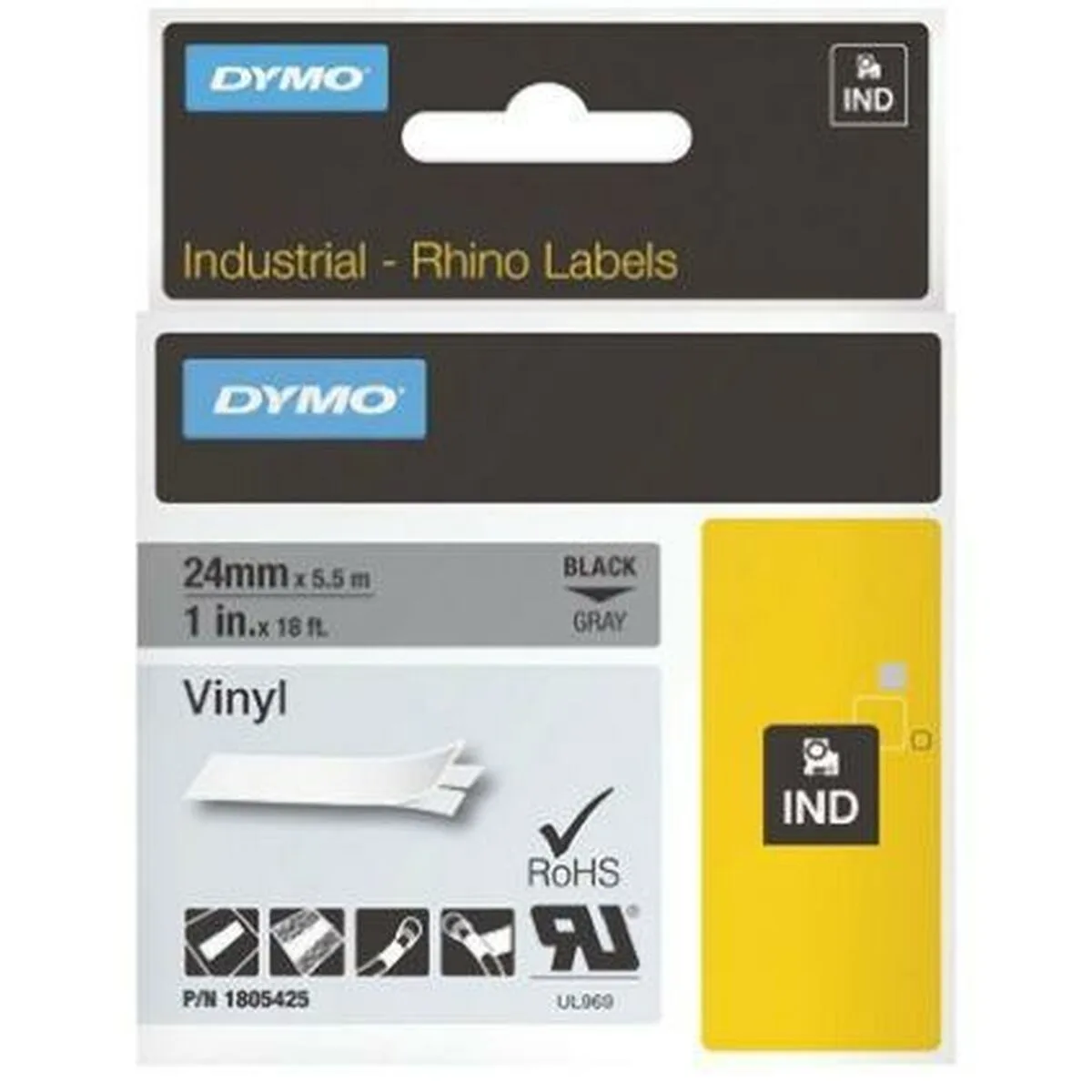 Ruban lamine pour etiqueteuses rhino dymo id1 12 12 x 5 5 mm noir blanc autocollants 5 unites s842418673. Bienvenue dans le cercle très sélect des acheteurs inspirés. Diaytar révèle les produits qui définiront demain.