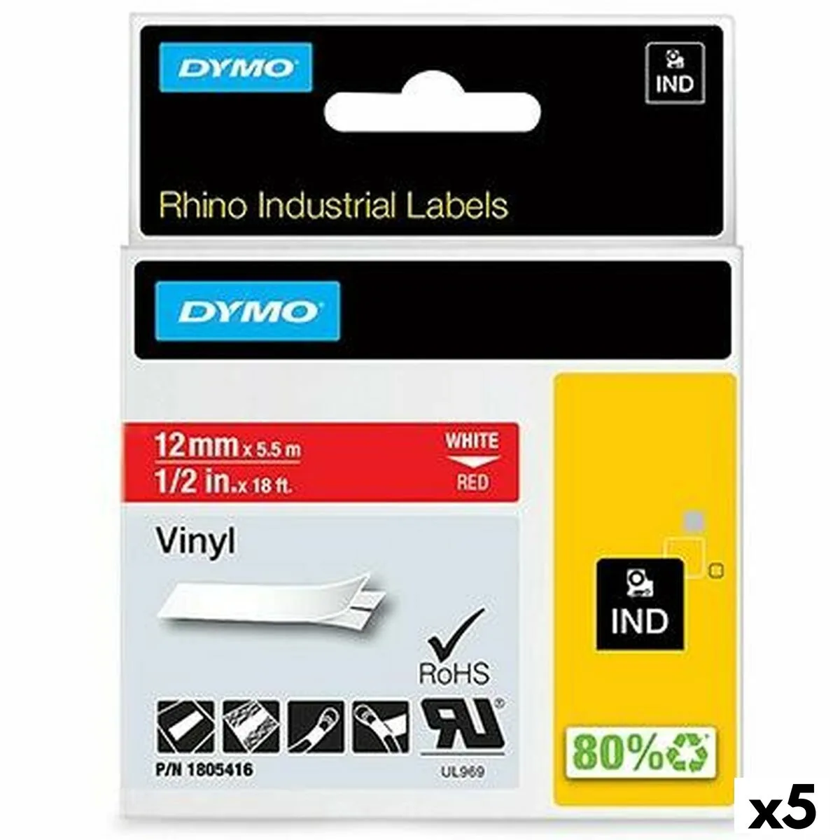 Ruban lamine pour etiqueteuses rhino dymo id1 12 12 x 5 5 mm rouge blanc autocollants 5 unites s842418082. Notre algorithme préféré chez Diaytar ? L'humain. Car rien ne remplace le coup de cœur pour un produit exceptionnel.