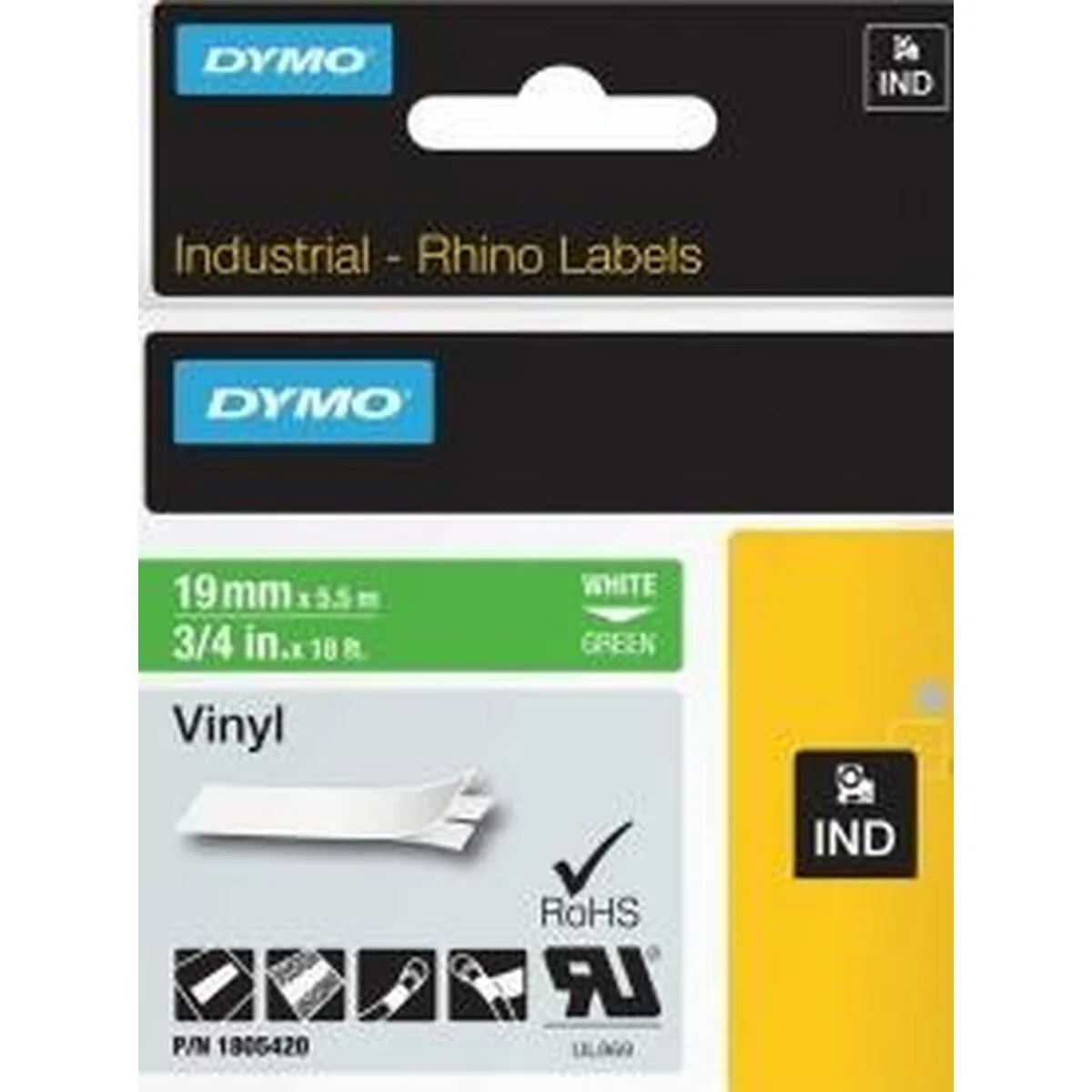 Ruban lamine pour etiqueteuses rhino dymo id1 19 19 x 5 5 mm blanc vert autocollants 5 unites s842418271. Bien plus qu'un site, Diaytar est un club. Le club de ceux qui savent reconnaître la valeur d'un produit exceptionnel.