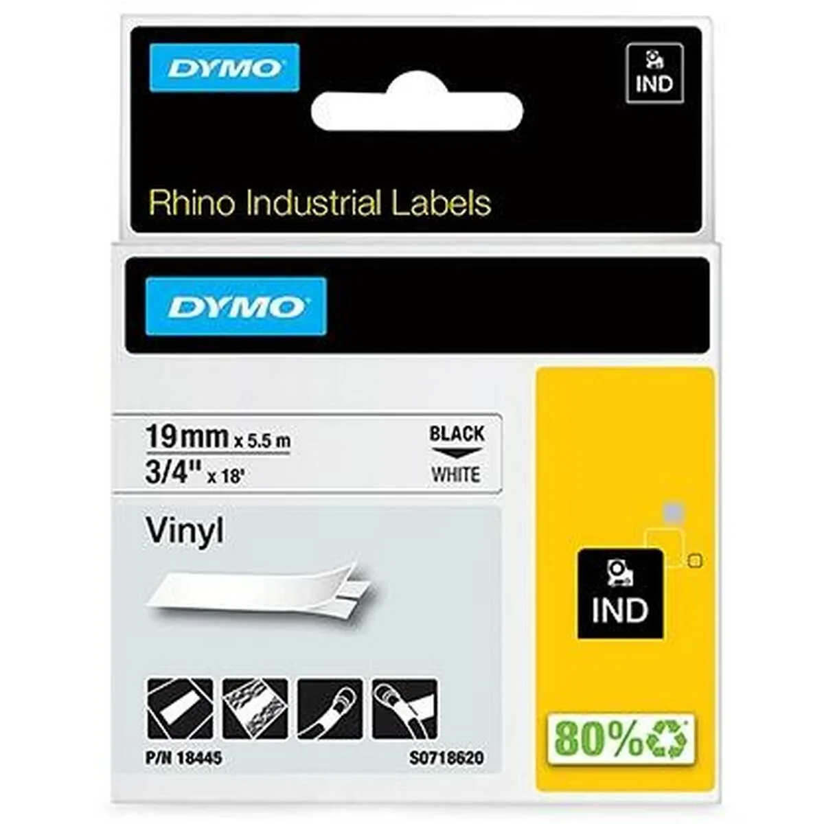 Ruban lamine pour etiqueteuses rhino dymo id1 19 19 x 5 5 mm noir blanc autocollants 5 unites s842420275. Explorez sans limite l'offre Diaytar : des milliers de produits pour satisfaire votre soif de nouveauté et de qualité