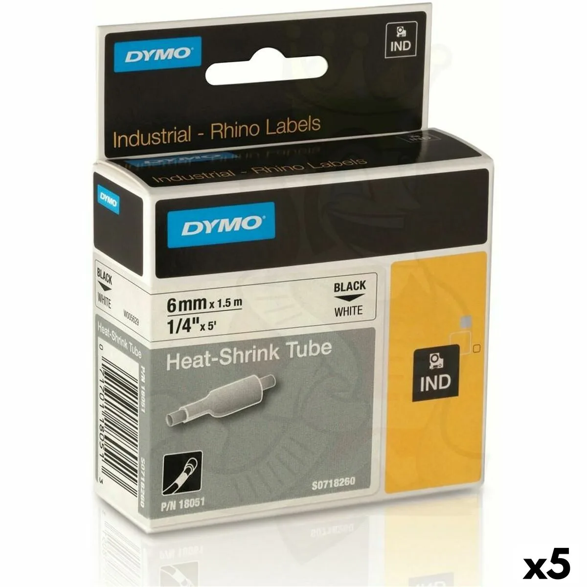 Ruban lamine pour etiqueteuses rhino dymo id1 6 blanc noir 6 x 1 5 mm 5 unites s842417483. Du salon à la chambre, Diaytar habille votre intérieur avec élégance.