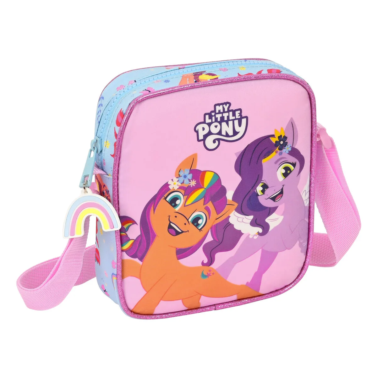 Sac a bandouliere my little pony wild free bleu rose 16 x 18 x 4 cm s430860942. Diaytar vous habille de la tête aux pieds avec goût et raffinement.