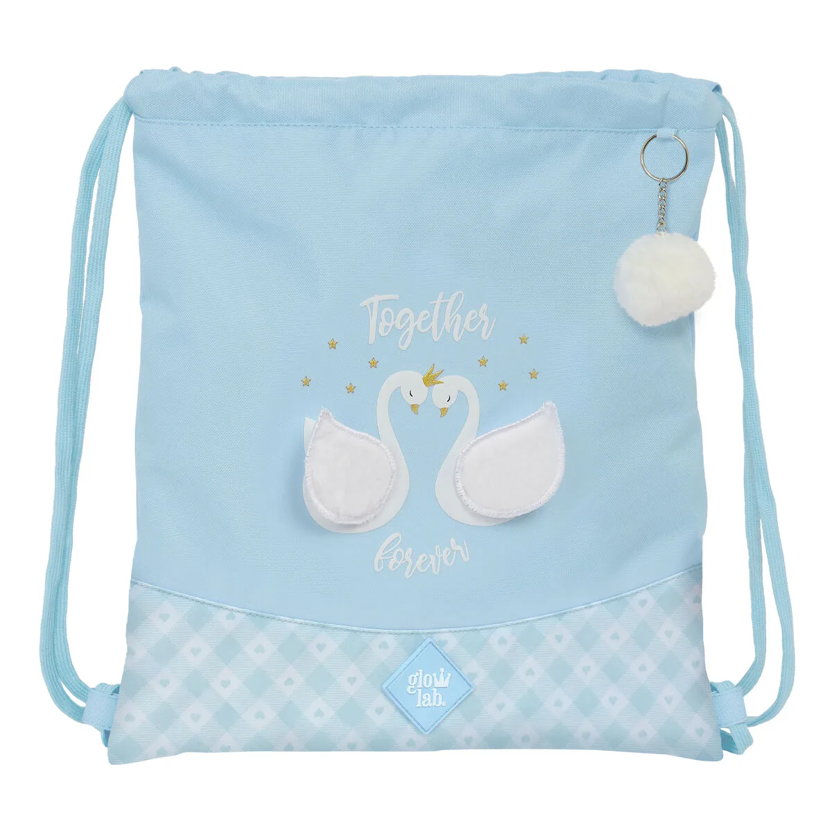 Sac a dos serre par des ficelles glow lab cisnes bleu 35 x 40 x 1 cm s430988520. Style et élégance se conjuguent parfaitement dans notre rayon mode Diaytar.