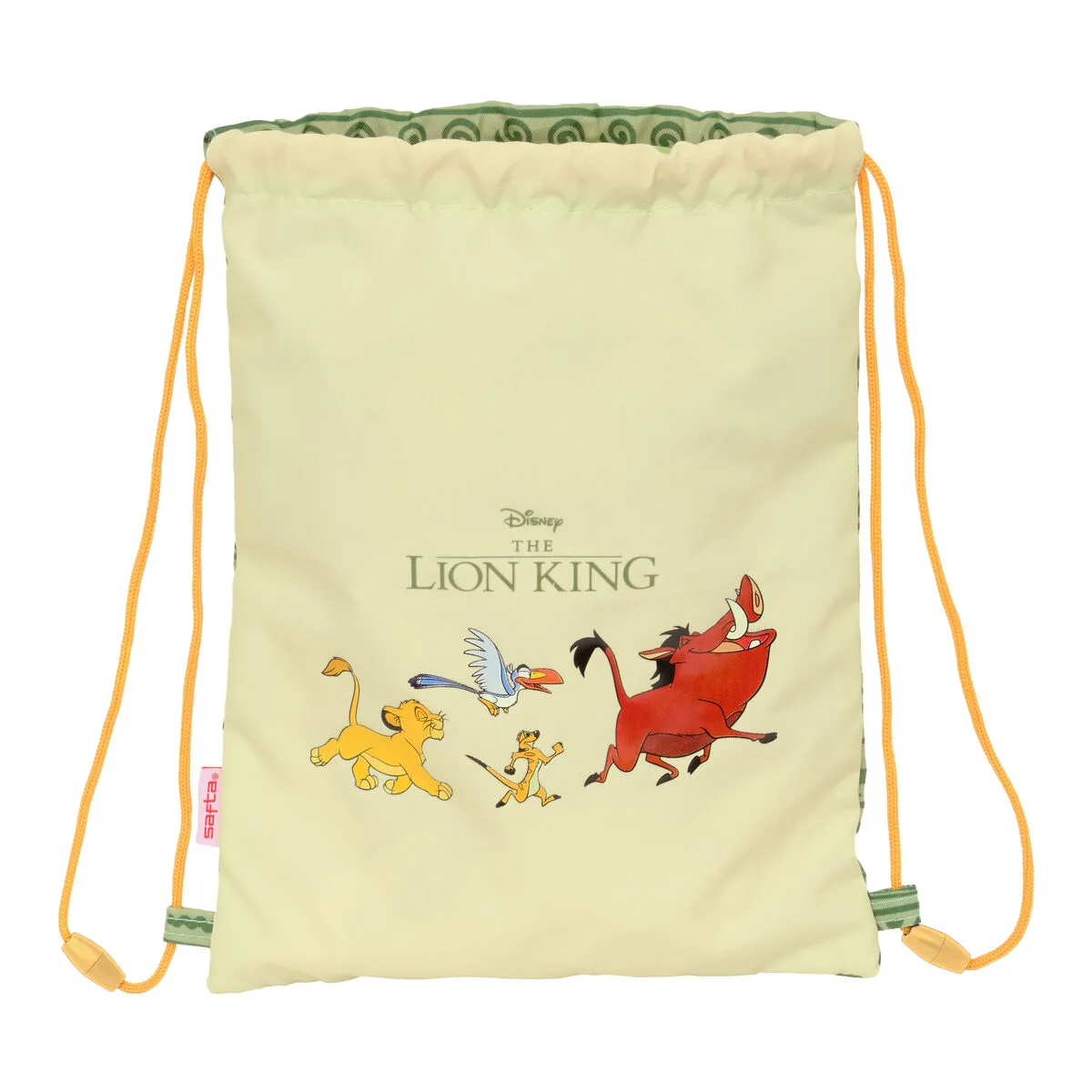 Sac a dos serre par des ficelles mufasa vert beige 26 x 34 x 1 cm s431126057. Osez l'originalité avec les créations mode exclusives de Diaytar.