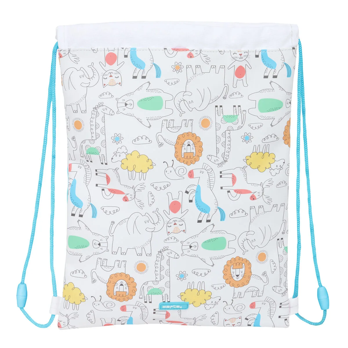 Sac a dos serre par des ficelles safta zoo beige 26 x 34 x 1 cm s431136985. La qualité Diaytar : un engagement, une promesse, une satisfaction garantie.
