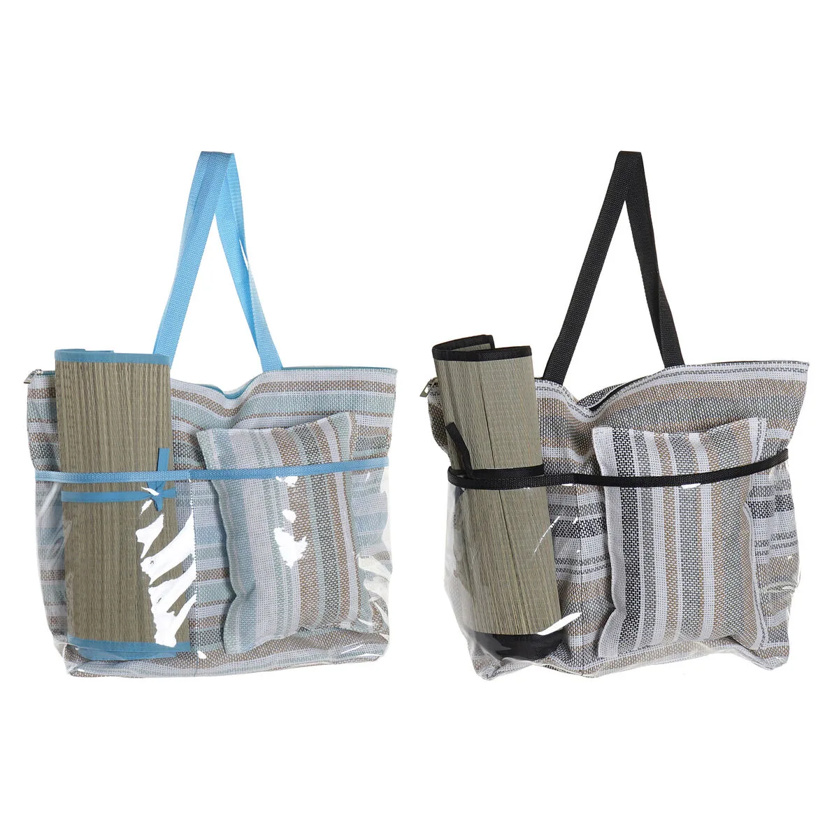 Sac de plage dkd home decor bleu marron vert gris menthe pvc toile 44 x 23 x 62 cm 2 unites s302791592. Pour les esprits curieux et exigeants, Diaytar est la source intarissable de produits rares et ingénieux.