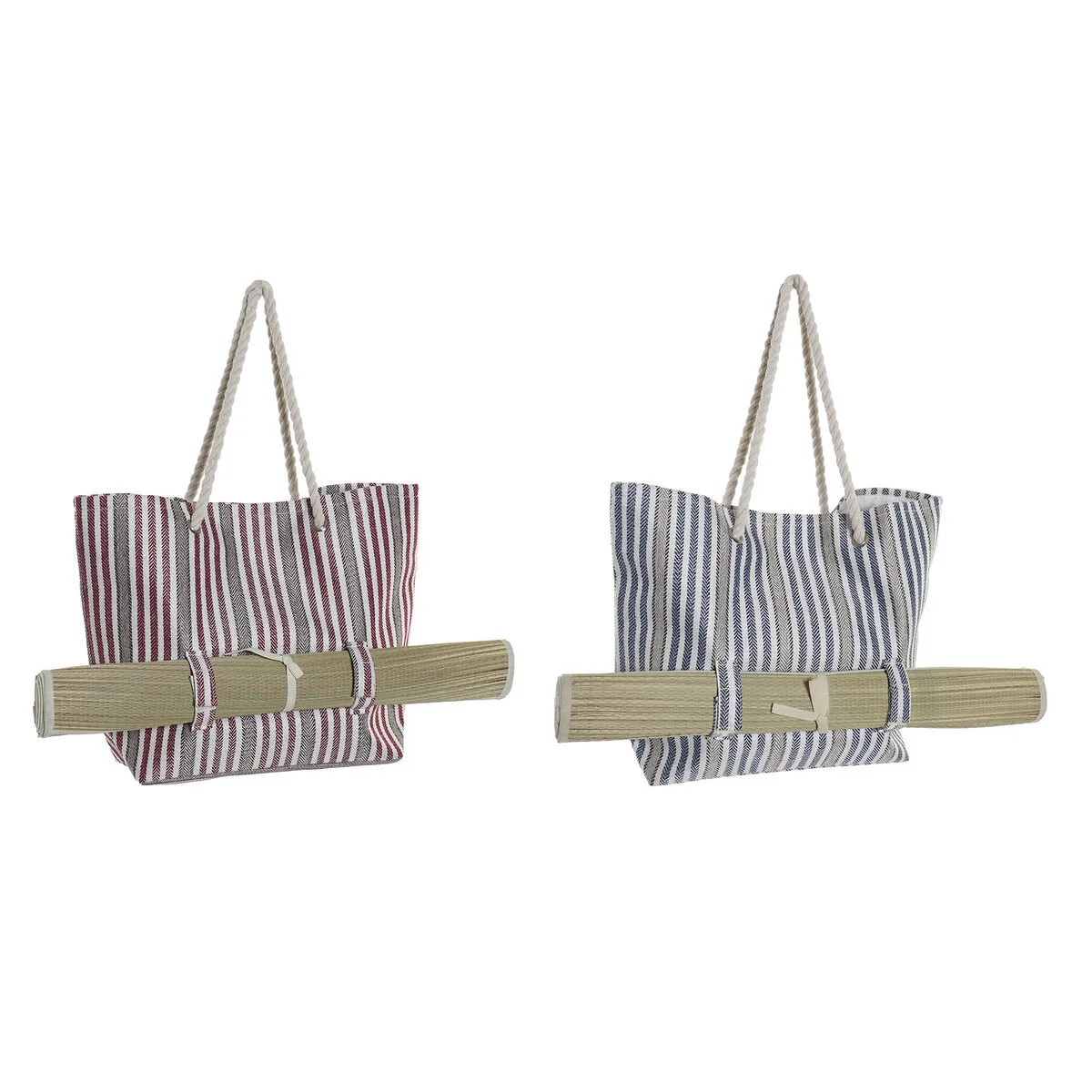Sac de plage dkd home decor rouge bleu polyester 50 x 16 x 36 cm 2 unites s302789632. Notre mantra chez Diaytar : un produit, un sourire. Nous mesurons notre succès à votre satisfaction instantanée.