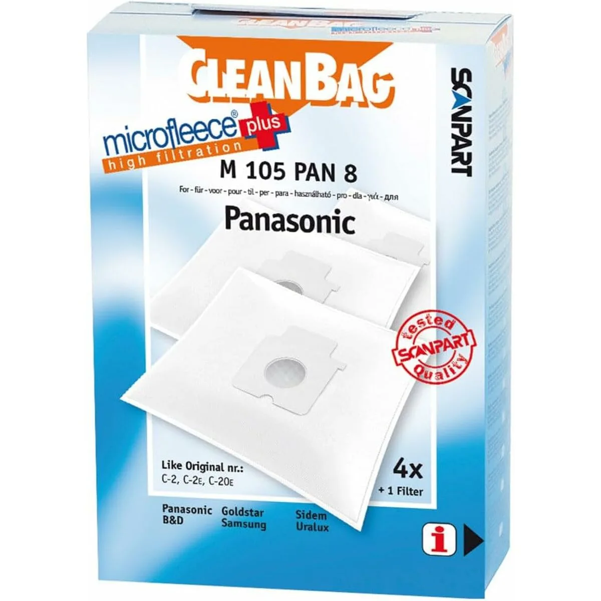 Sac de rechange pour aspirateur scanpart m 105 pan 8 s046231148. Nous sommes Diaytar, les architectes de votre espace de vie en ligne, meublé avec les meilleurs produits du moment