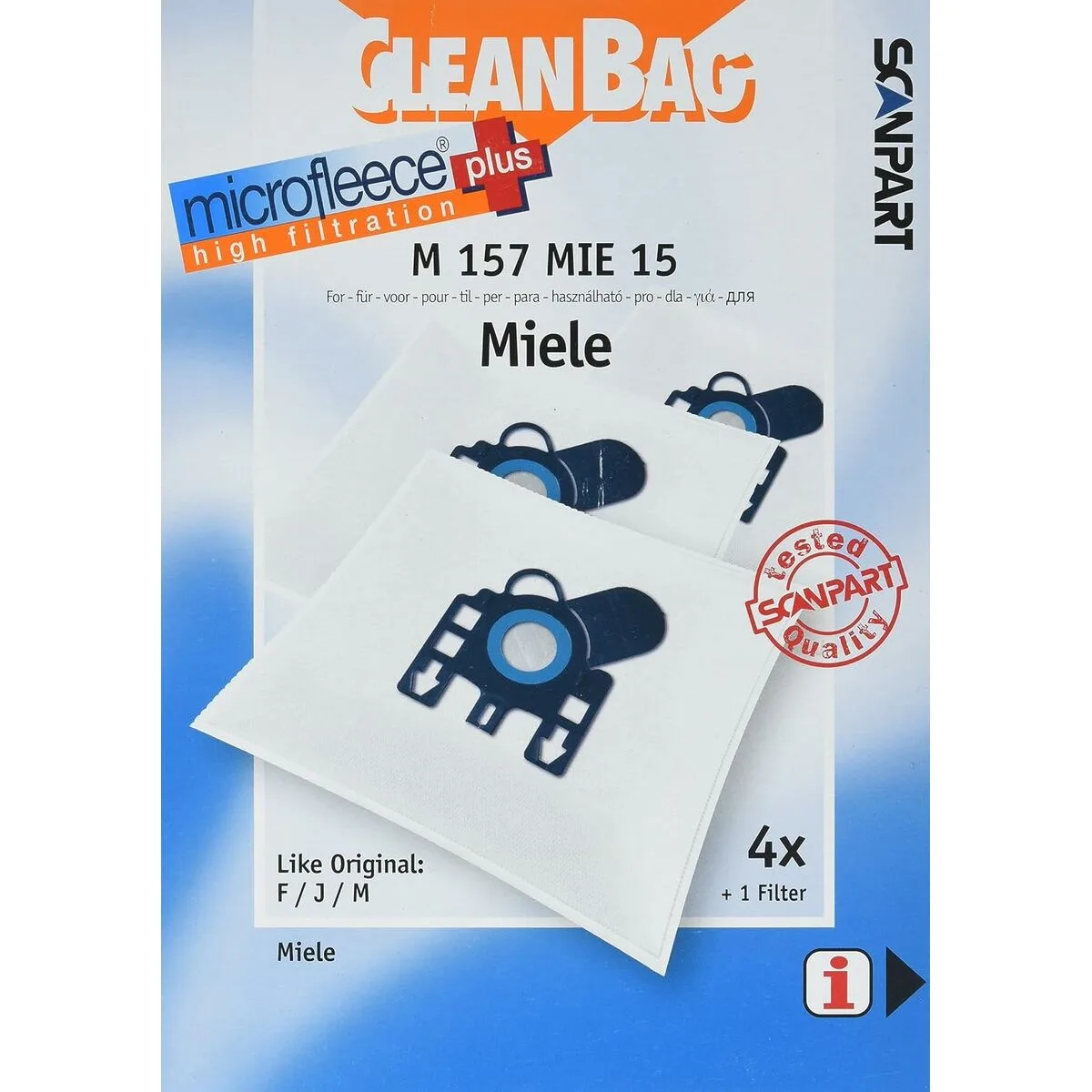 Sac de rechange pour aspirateur scanpart m 157 mie 15 miele s046226498. Diaytar, une destination où l'on vient pour un produit précis et où l'on reste pour l'étendue et la qualité de l'offre