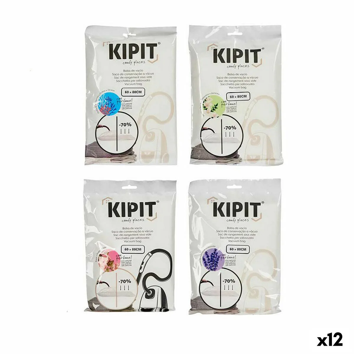 Sacs sous vide kipit 54209 transparent plastique 60 x 80 cm 12 unites s362390233. Révélez votre style avec la collection capsule Diaytar, limitée et exclusive.