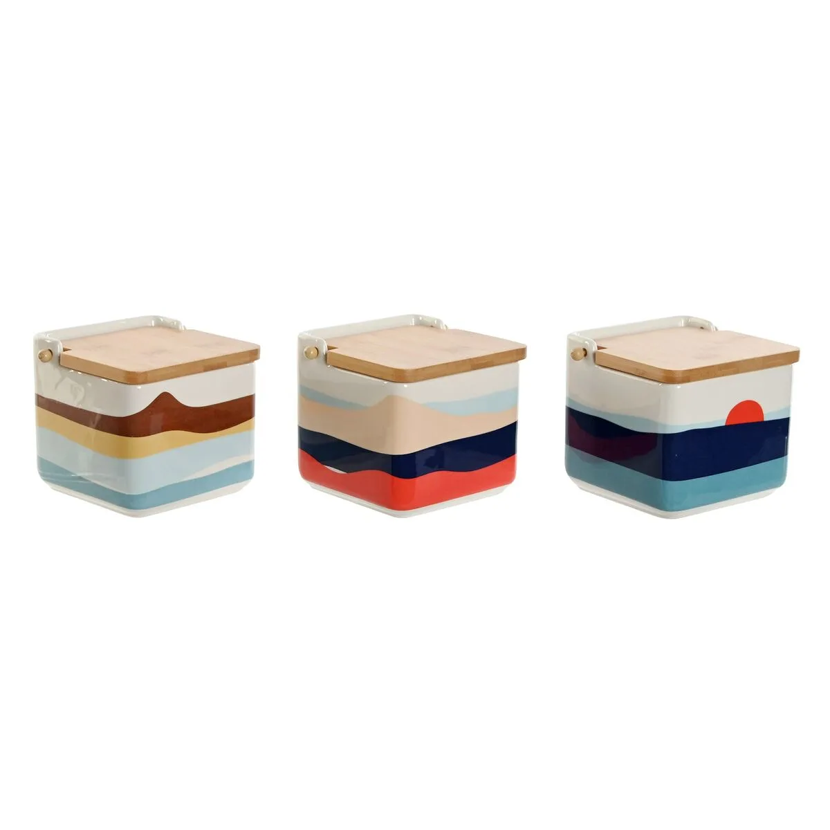 Saliere avec couvercle home esprit bleu vert rose lila bambou tropical 750 ml 14 x 12 5 x 12 cm 3 unites s305551838. Diaytar pense global, shoppe local : une plateforme généraliste avec une approche curated pour un public international