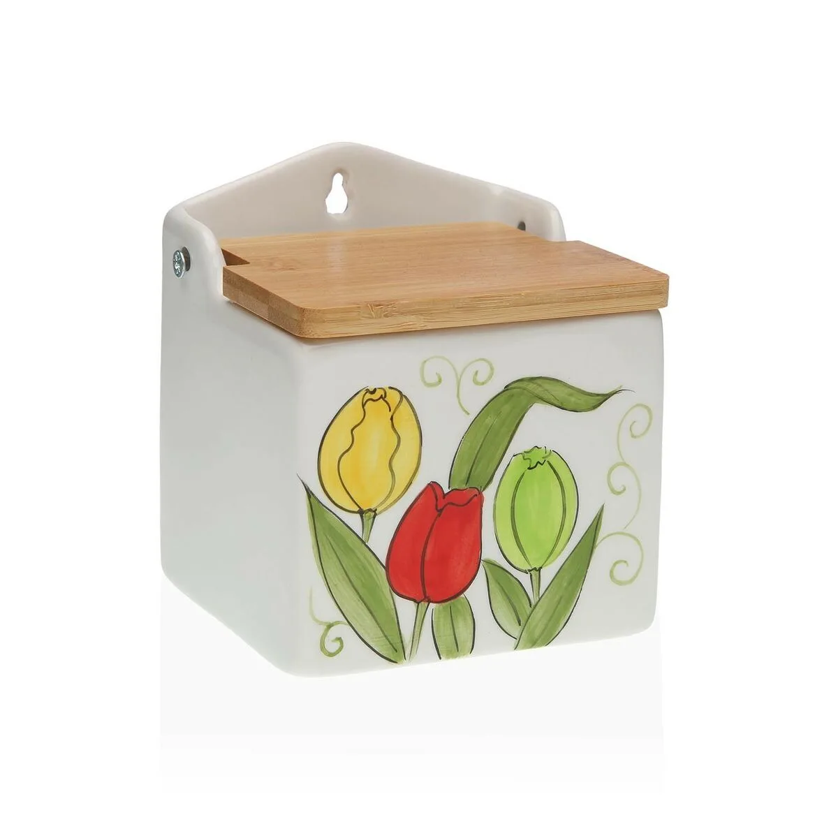 Saliere avec couvercle versa ceramique bambou dolomite tulipe 10 x 12 5 x 11 cm s341320060. La recette Diaytar : un tiers de design, un tiers d'innovation, un tiers de fonctionnalité. Le tout saupoudré de tendance.